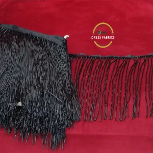Glass Beaded Fringing 25cm.