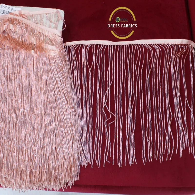 Glass Beaded Fringing 25cm.