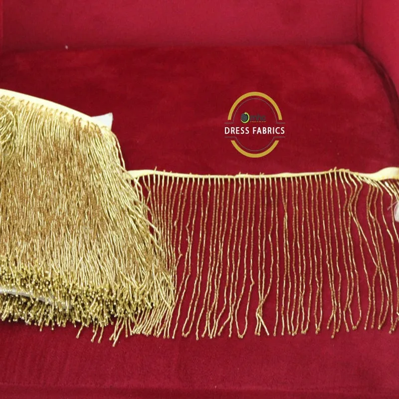 Glass Beaded Fringing 25cm.