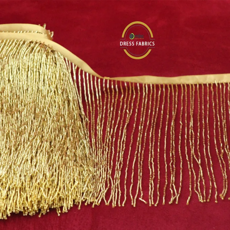 Glass Beaded Fringing 25cm.
