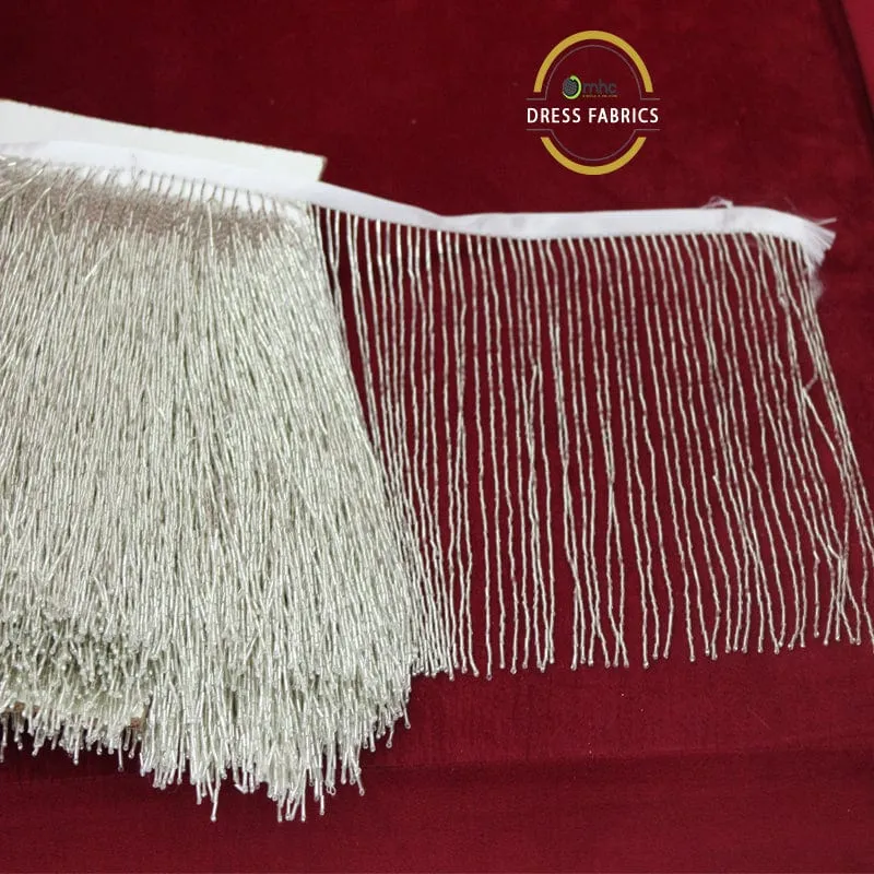 Glass Beaded Fringing 25cm.