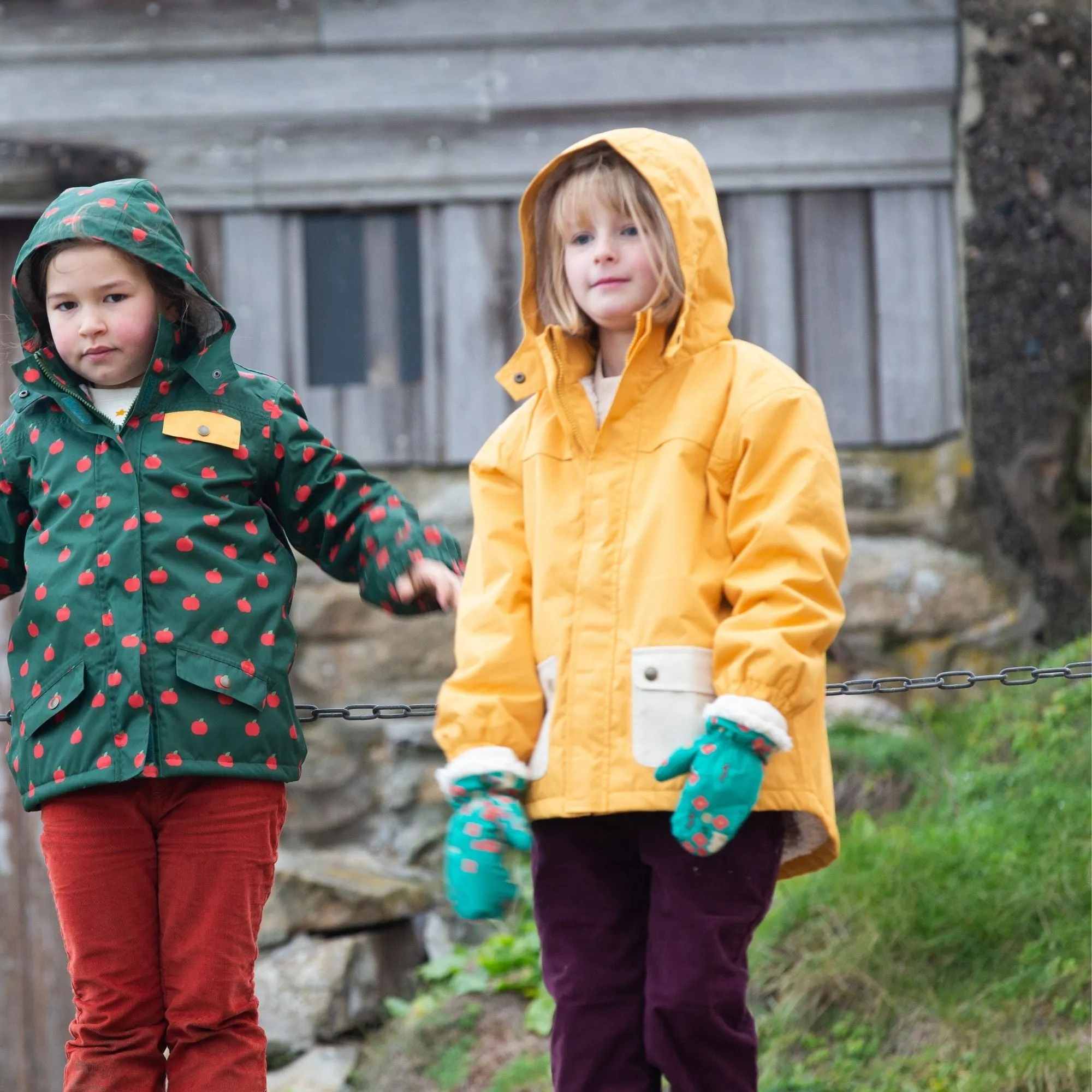 Gold Recycled Waterproof Winter Coat