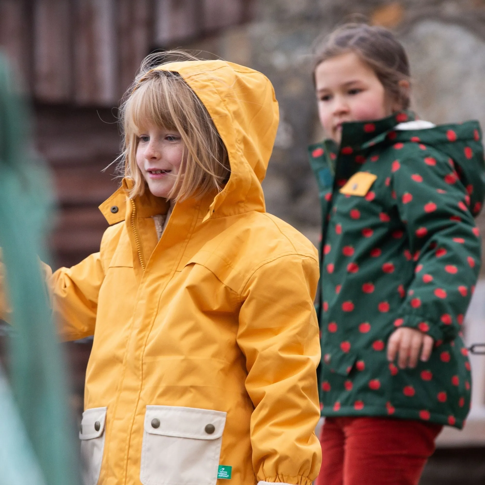 Gold Recycled Waterproof Winter Coat