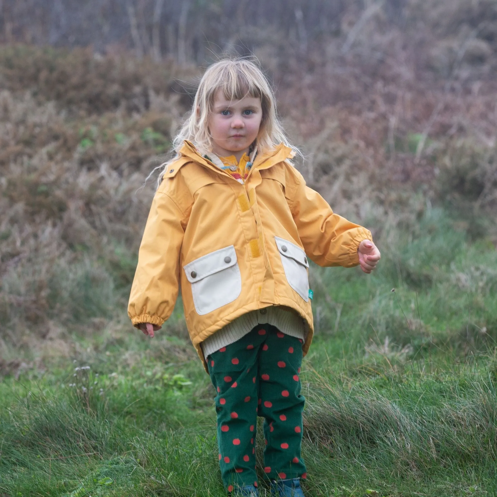 Gold Recycled Waterproof Winter Coat