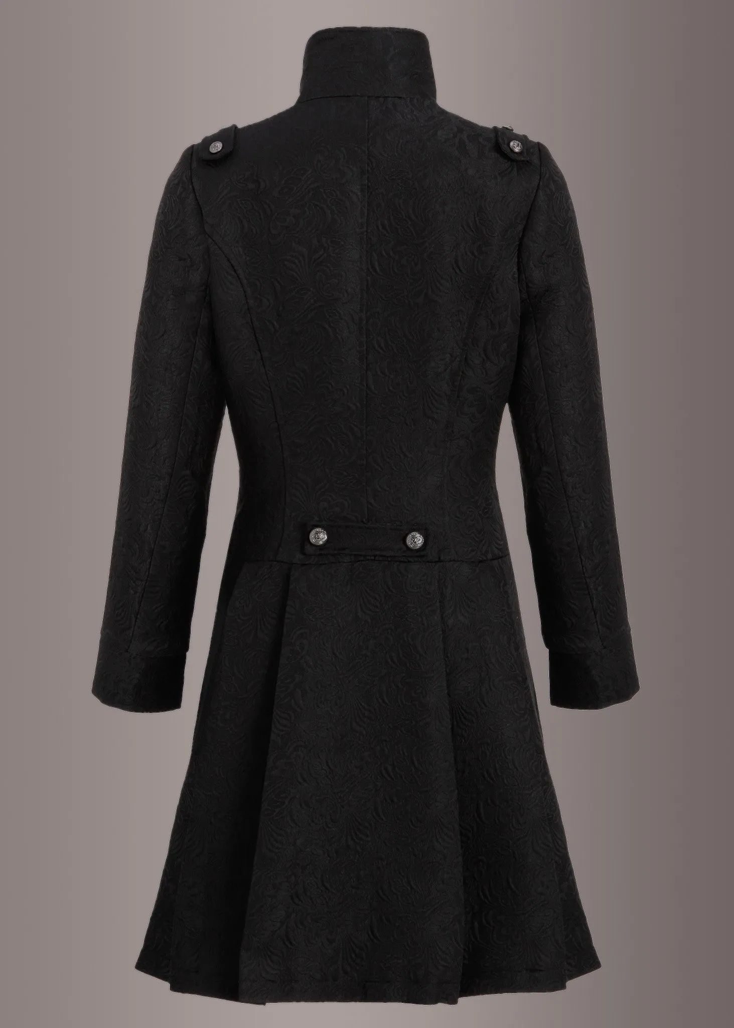 Gothic Brocade Coat Jacket with Buttons