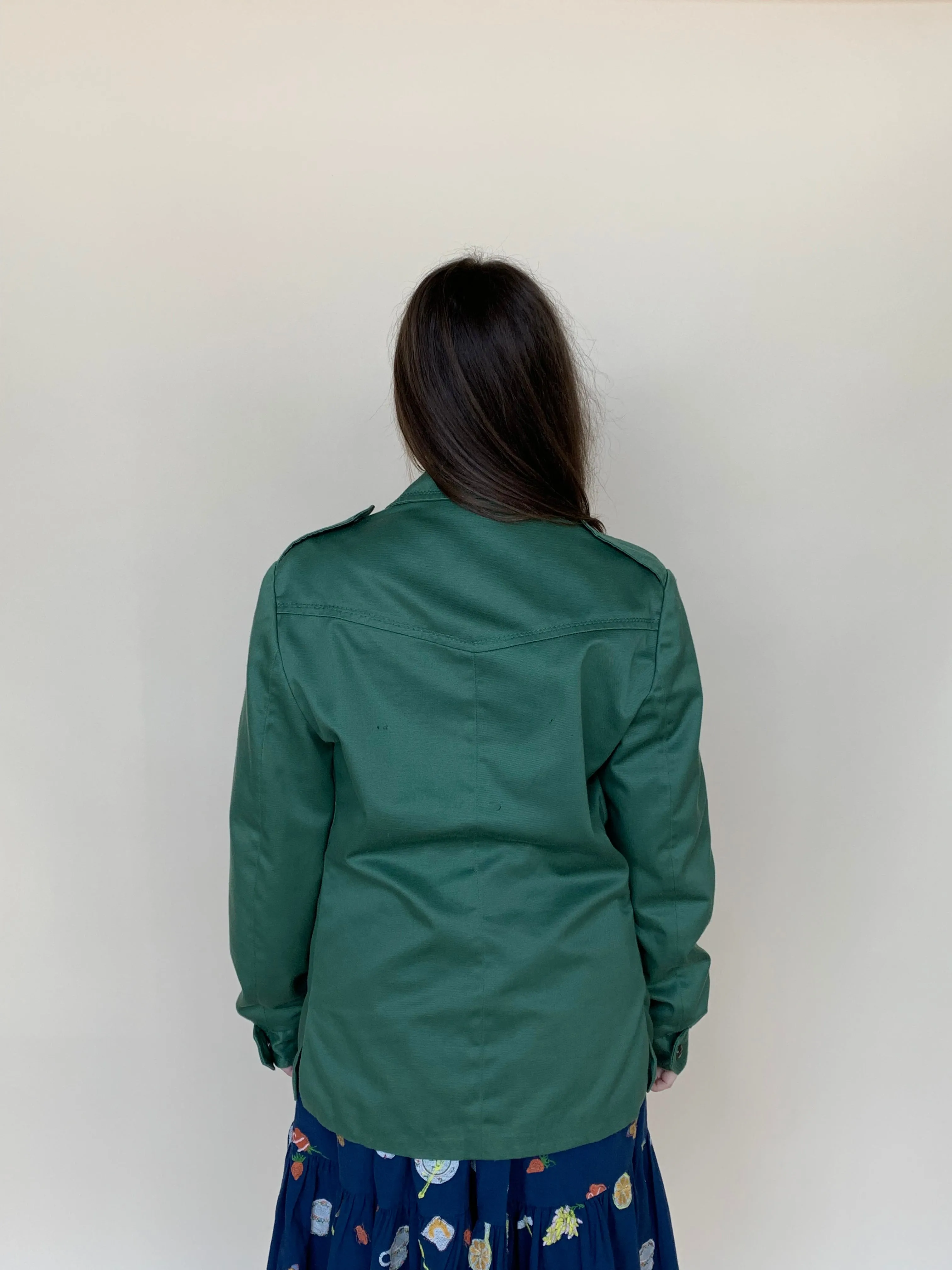 Green vintage chore jacket