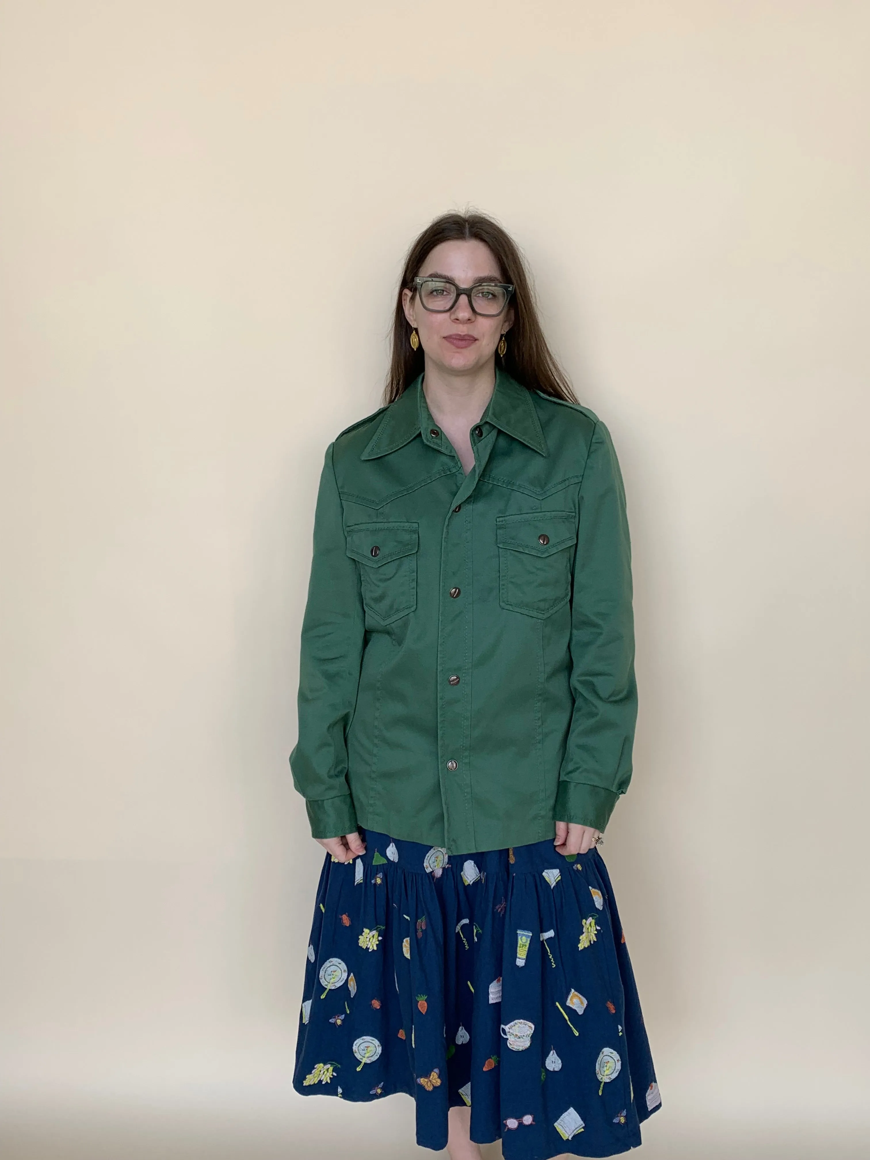 Green vintage chore jacket