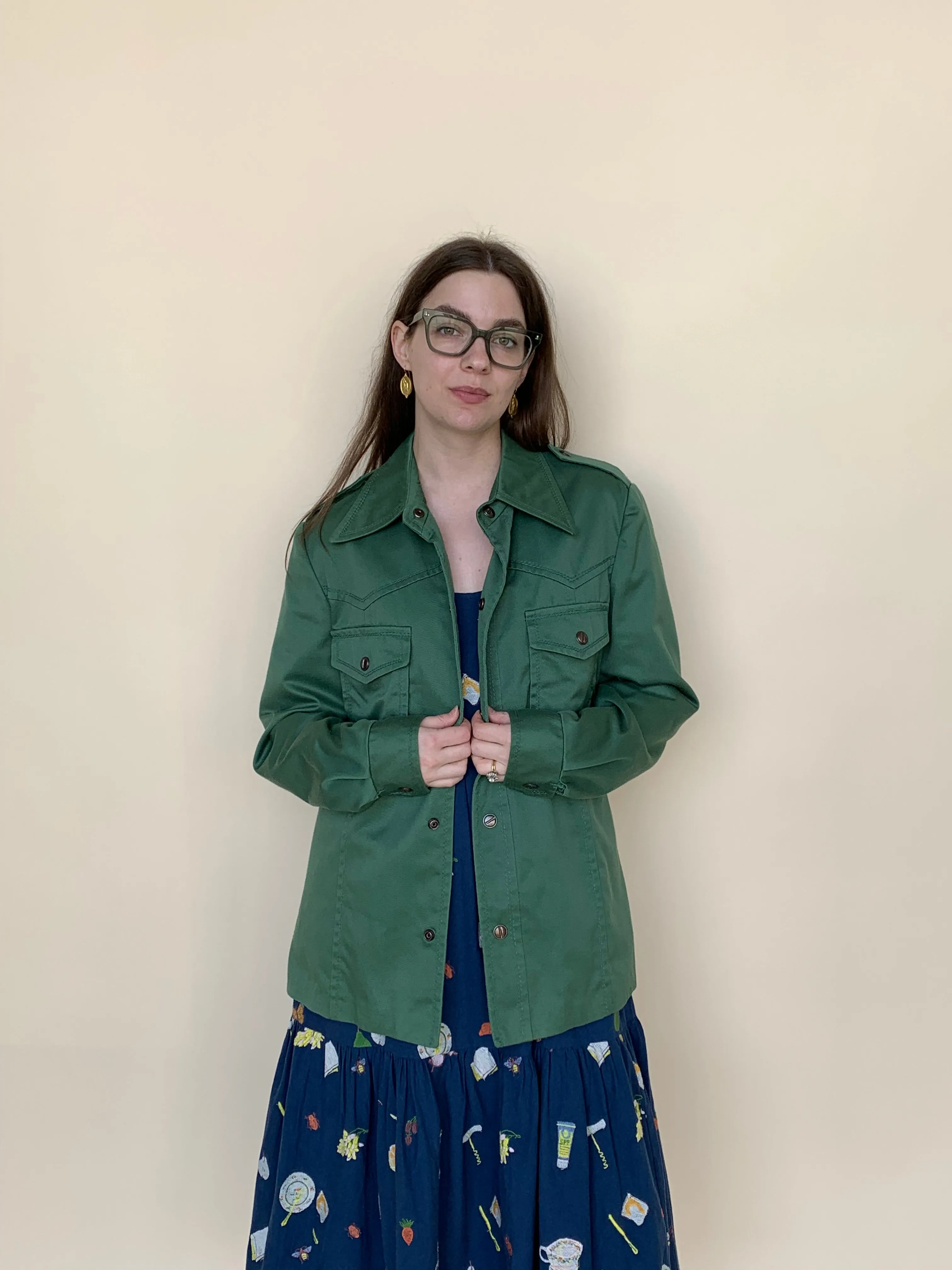 Green vintage chore jacket