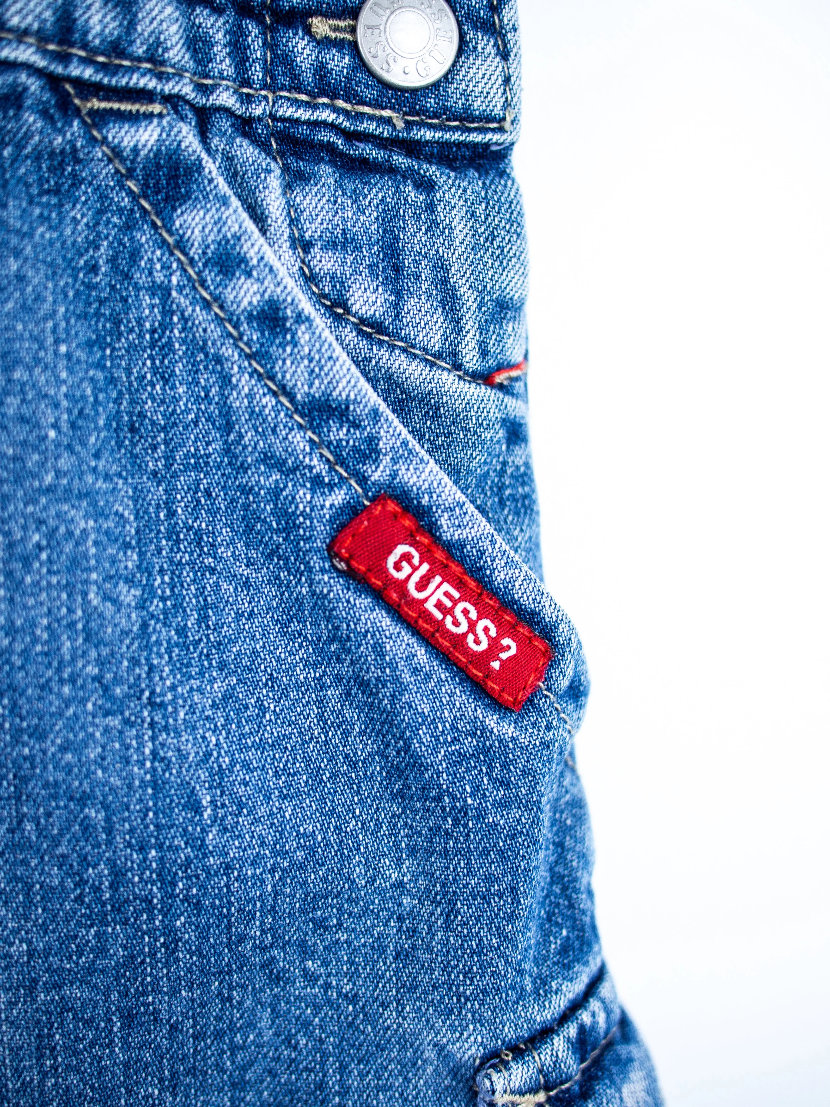 Guess Denim Dungaree Dress - Age 3T
