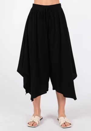 HANDKERCHIEF WIDE-LEG PANTS