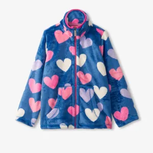 Hatley Fun Hearts Fuzzy Fleece F23fhk240