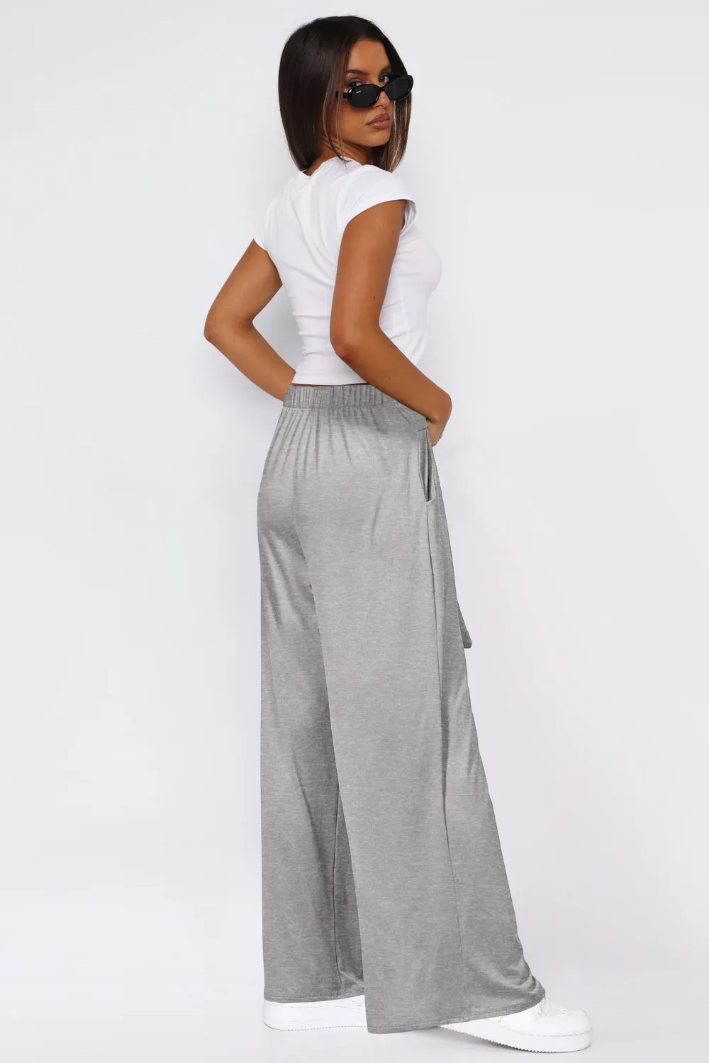 Hazel Blues® |  Tied Pocketed Wide Leg Pants