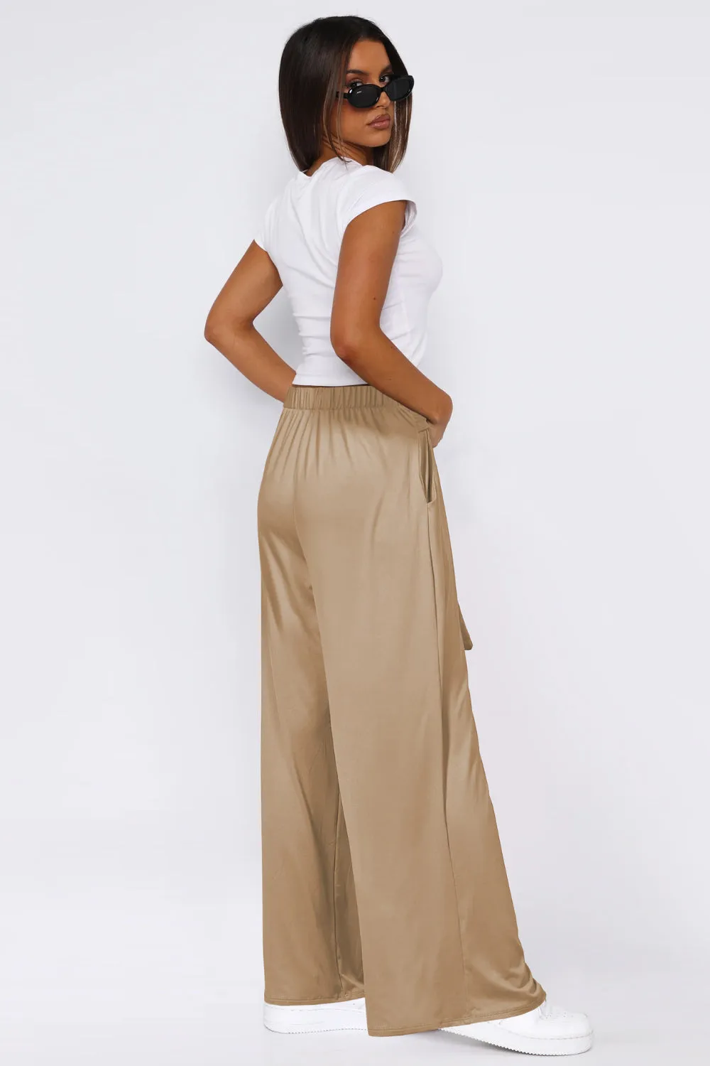 Hazel Blues® |  Tied Pocketed Wide Leg Pants