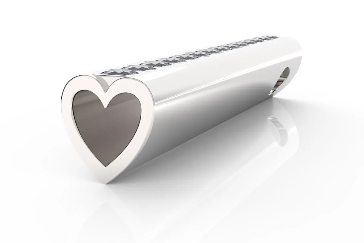 HEART - Silver Birthstone Pavé - Pendant