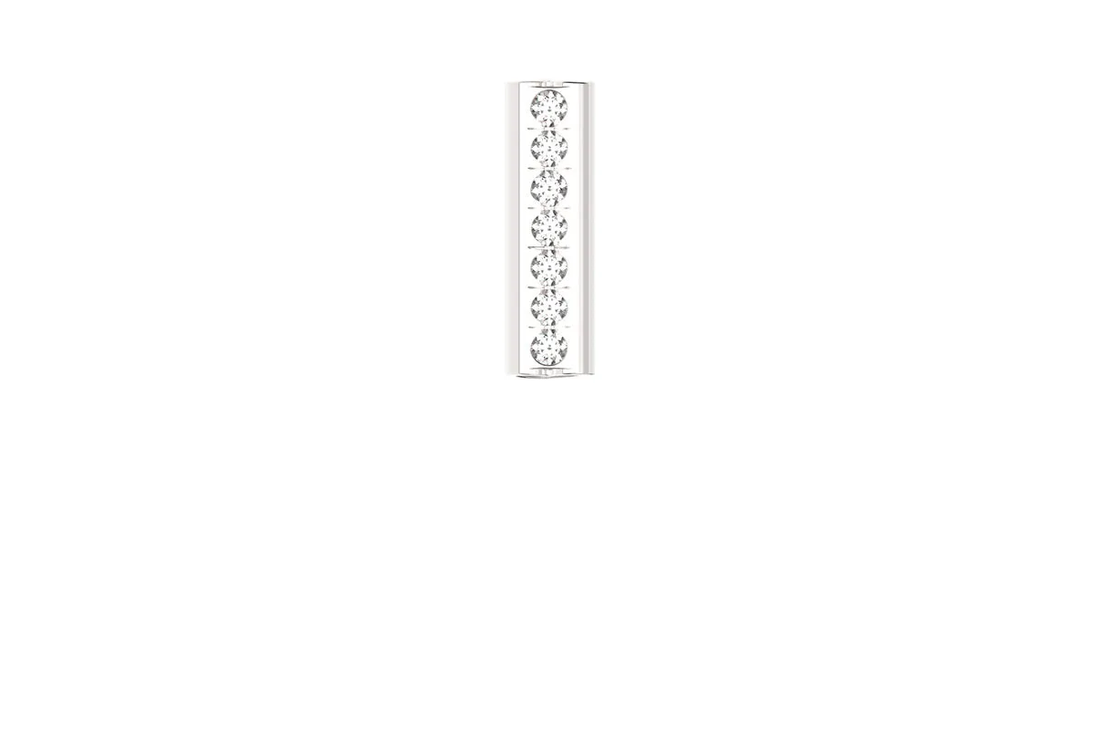 HEART - Silver Birthstone Pavé - Pendant