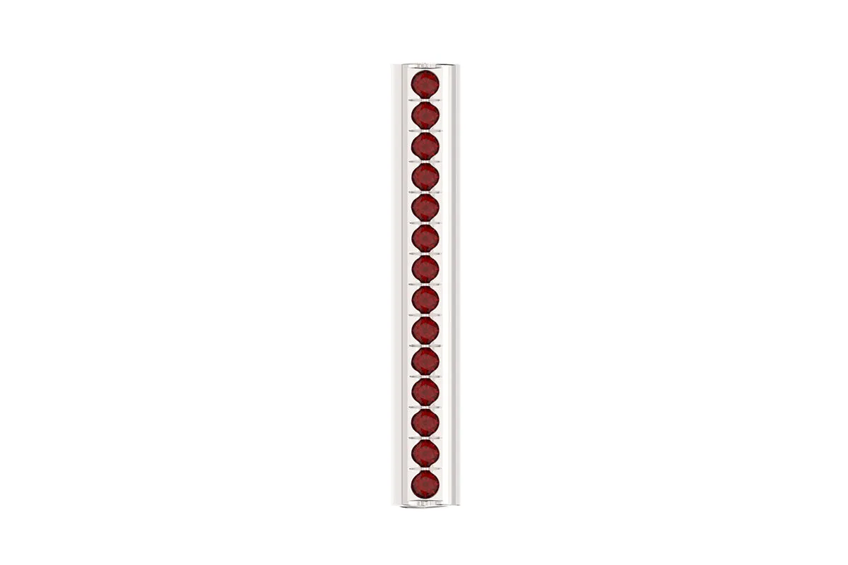 HEART - Silver Birthstone Pavé - Pendant