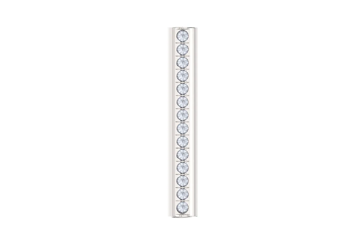 HEART - Silver Birthstone Pavé - Pendant