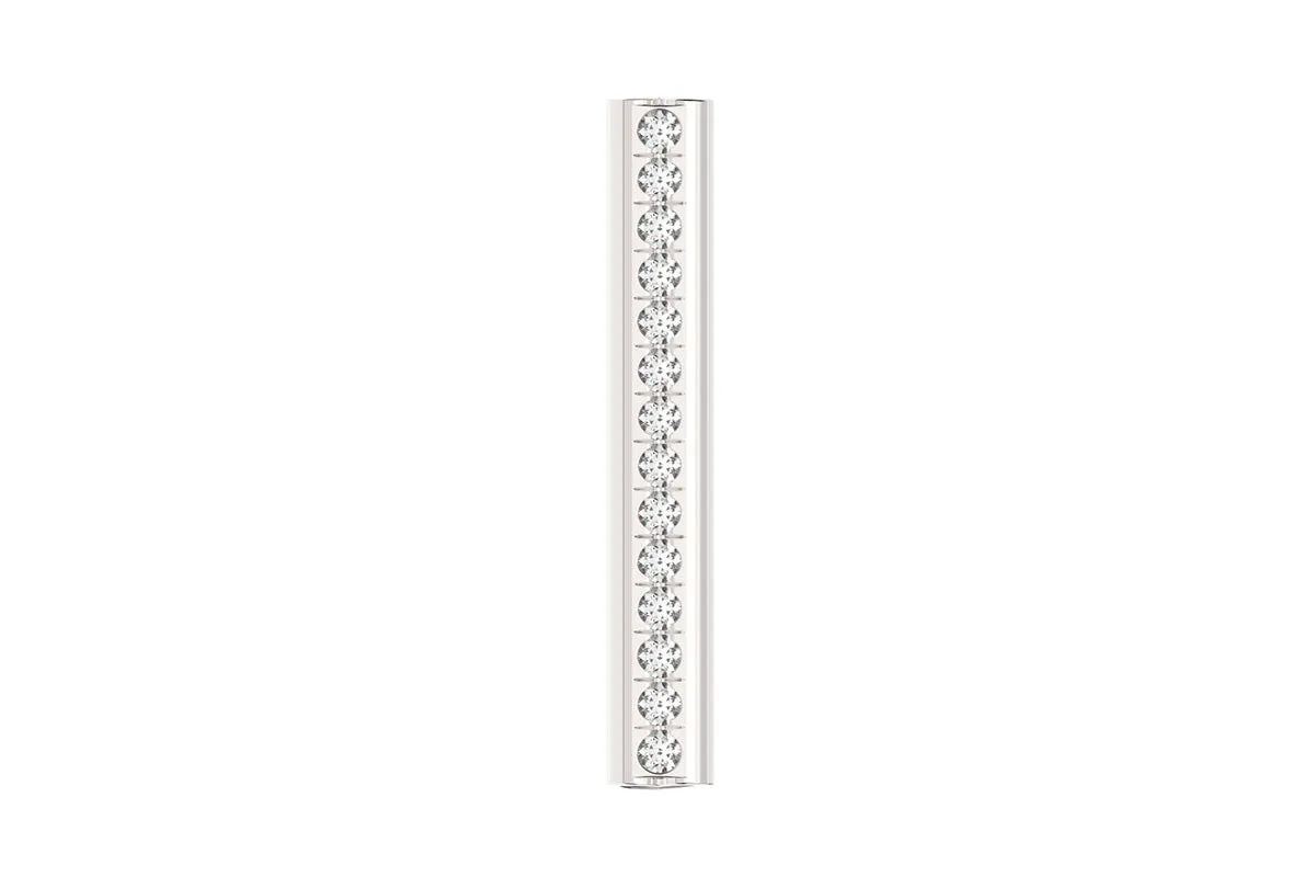 HEART - Silver Birthstone Pavé - Pendant