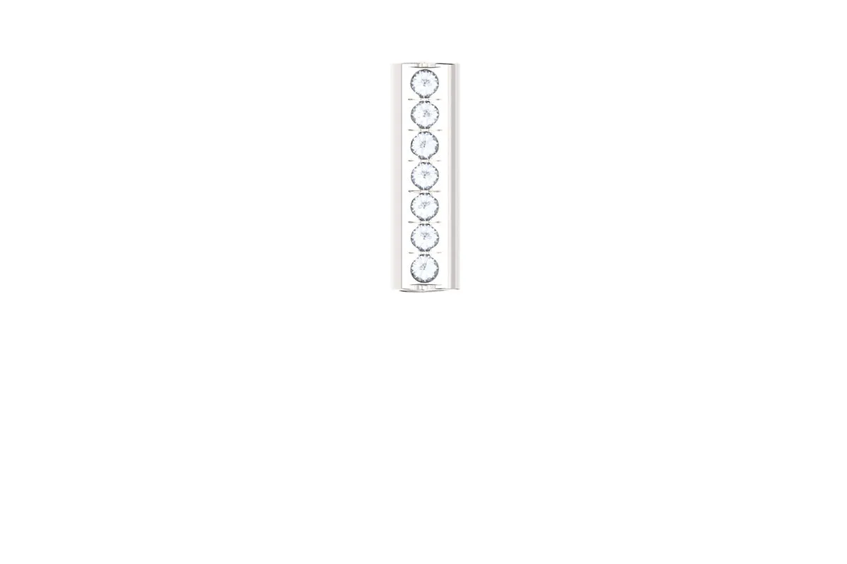 HEART - Silver Birthstone Pavé - Pendant