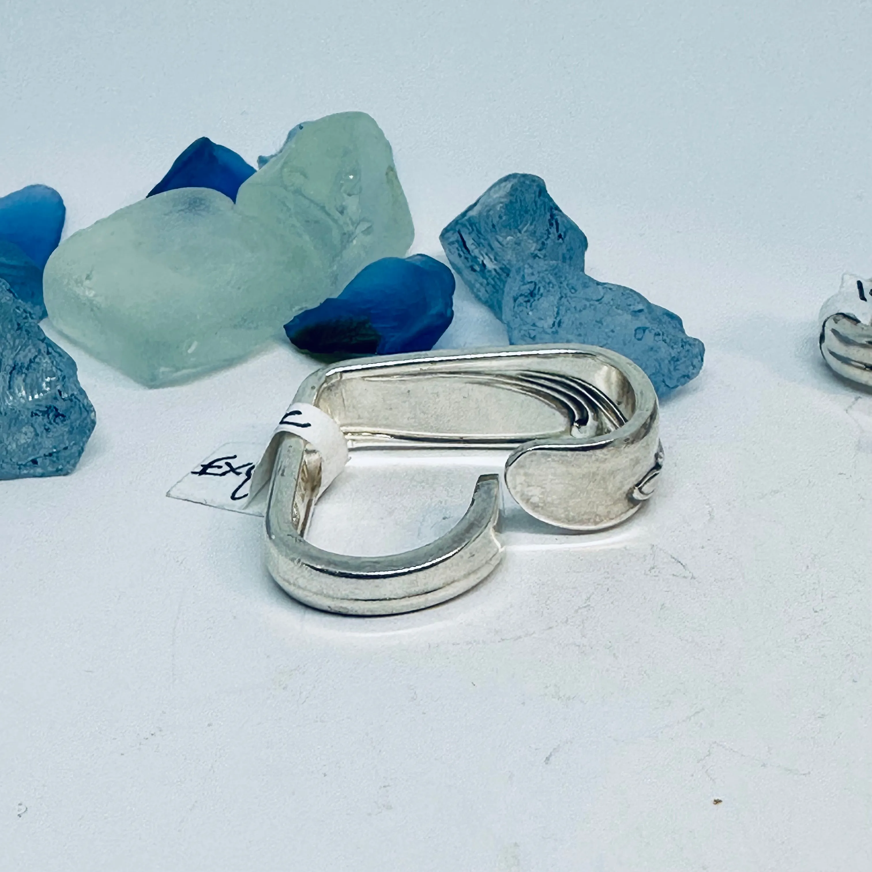 Hearts made from Vintage Silverware | Bent Spoon Fork | Heart-Shaped Pendant Necklace Keychain Key Ring | Silverware Jewelry | Love | Valentine's Day Gift