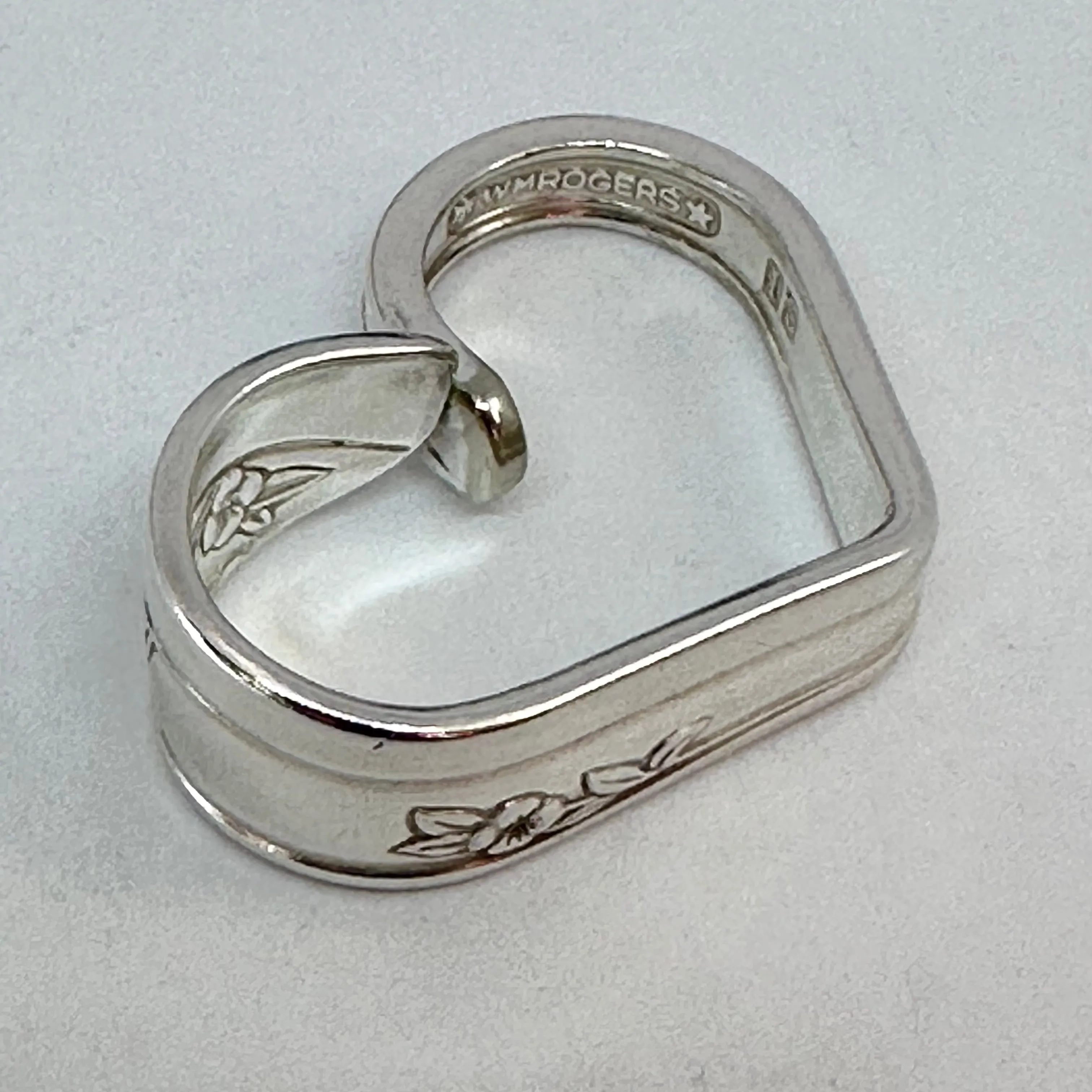 Hearts made from Vintage Silverware | Bent Spoon Fork | Heart-Shaped Pendant Necklace Keychain Key Ring | Silverware Jewelry | Love | Valentine's Day Gift