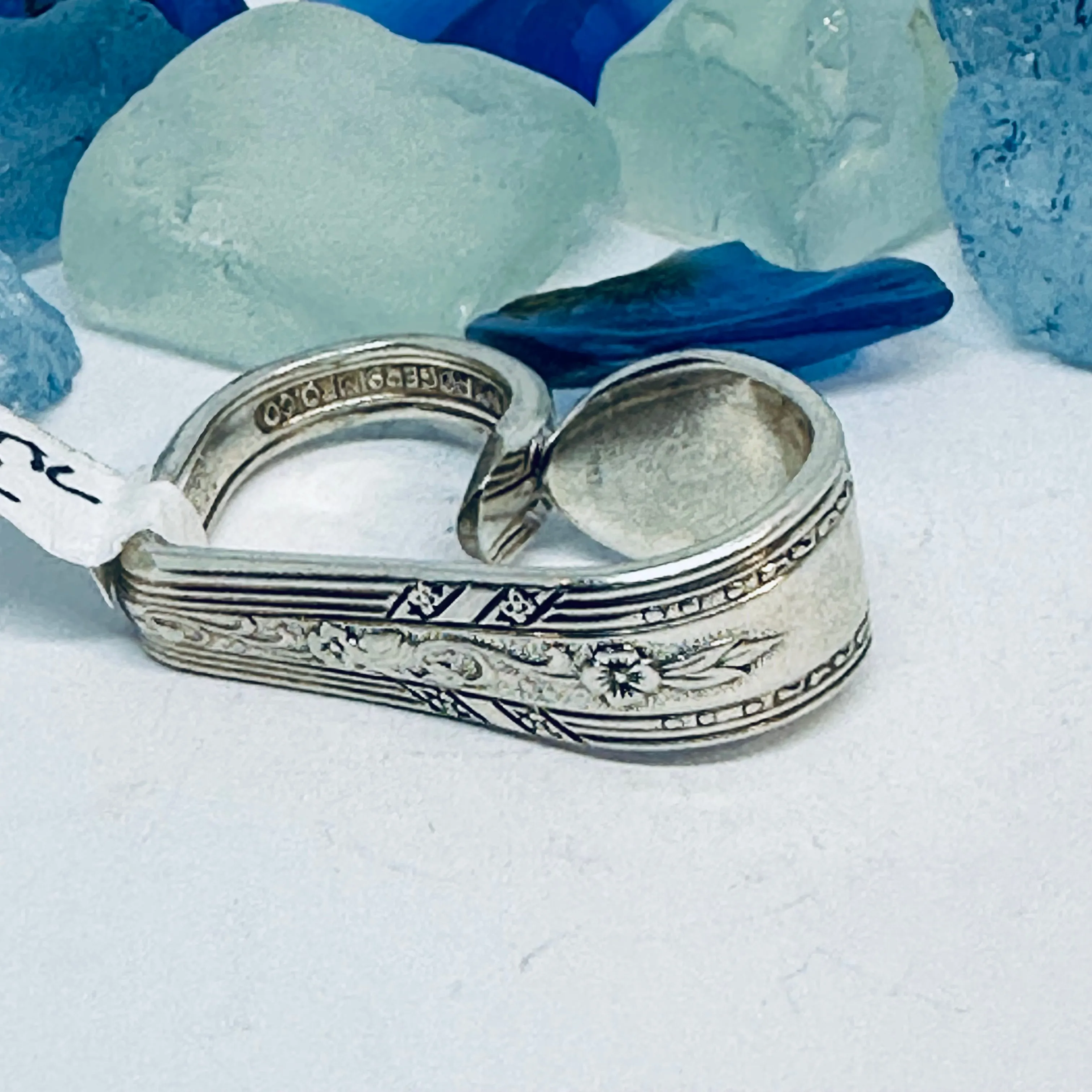 Hearts made from Vintage Silverware | Bent Spoon Fork | Heart-Shaped Pendant Necklace Keychain Key Ring | Silverware Jewelry | Love | Valentine's Day Gift