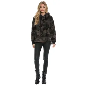 Heather Pile Camo Side Zip Hoodie