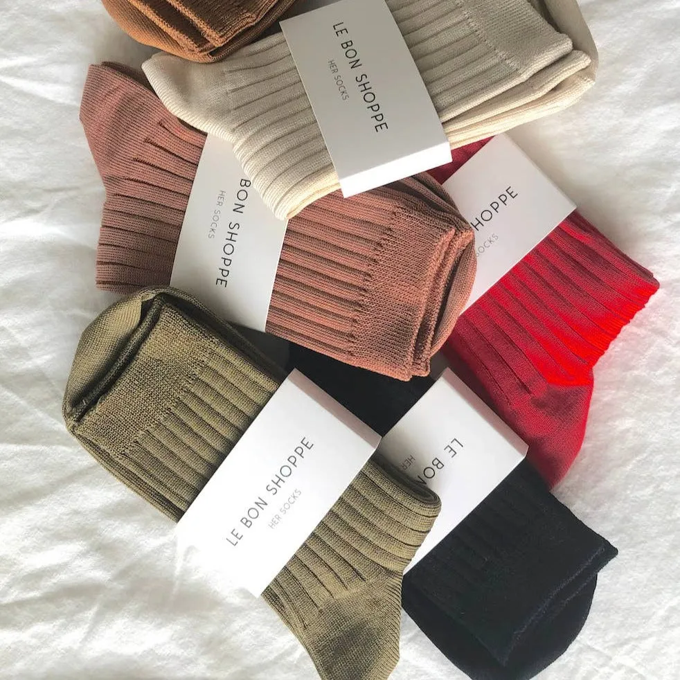 Her Socks -  Combed Cotton Rib
