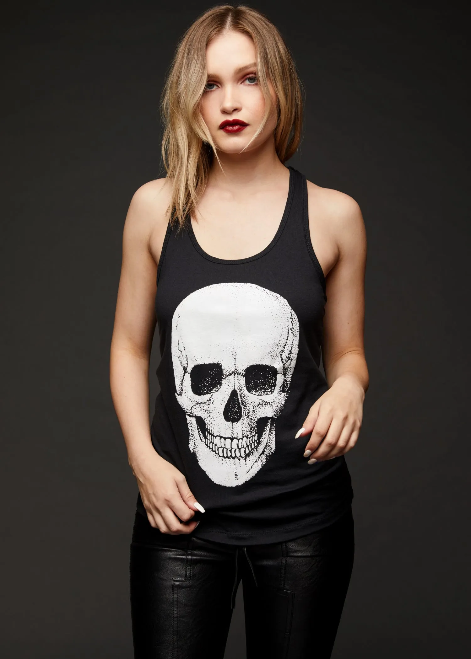 Highway to Hell Black Skull Tank Top