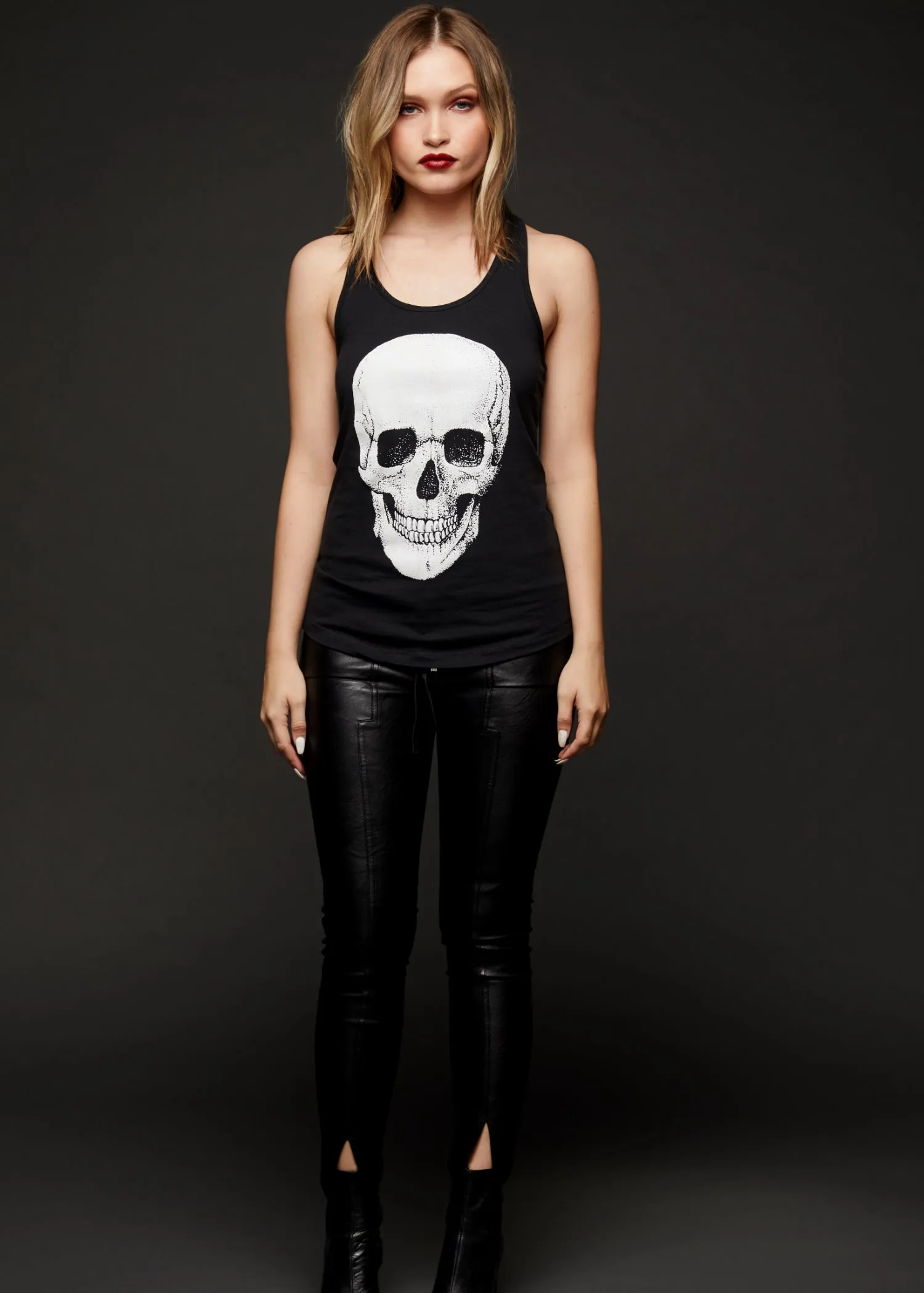 Highway to Hell Black Skull Tank Top
