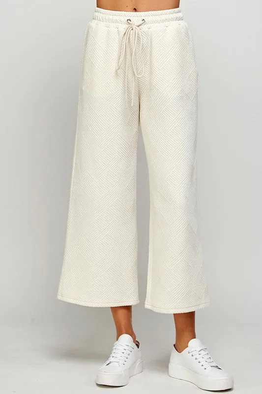 Homebody Textured Wide Leg Pants