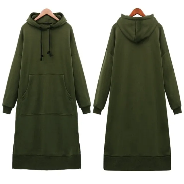 Hooded Sweatshirt Dress