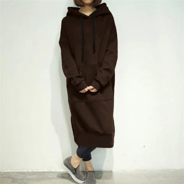 Hooded Sweatshirt Dress