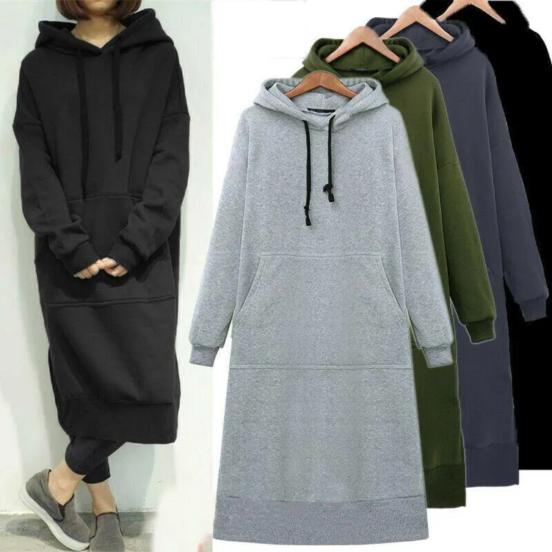 Hooded Sweatshirt Dress