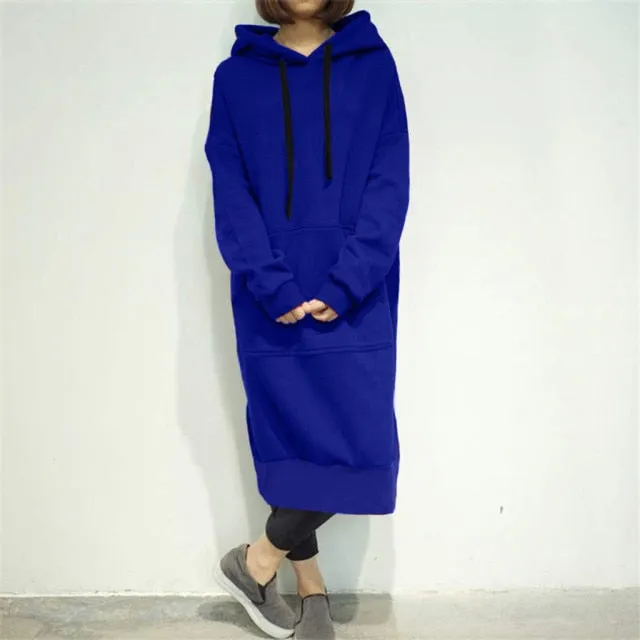 Hooded Sweatshirt Dress