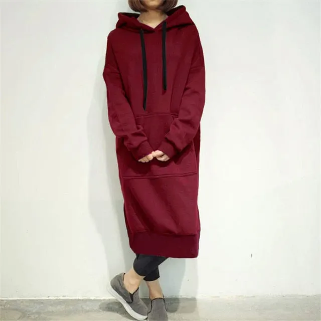 Hooded Sweatshirt Dress