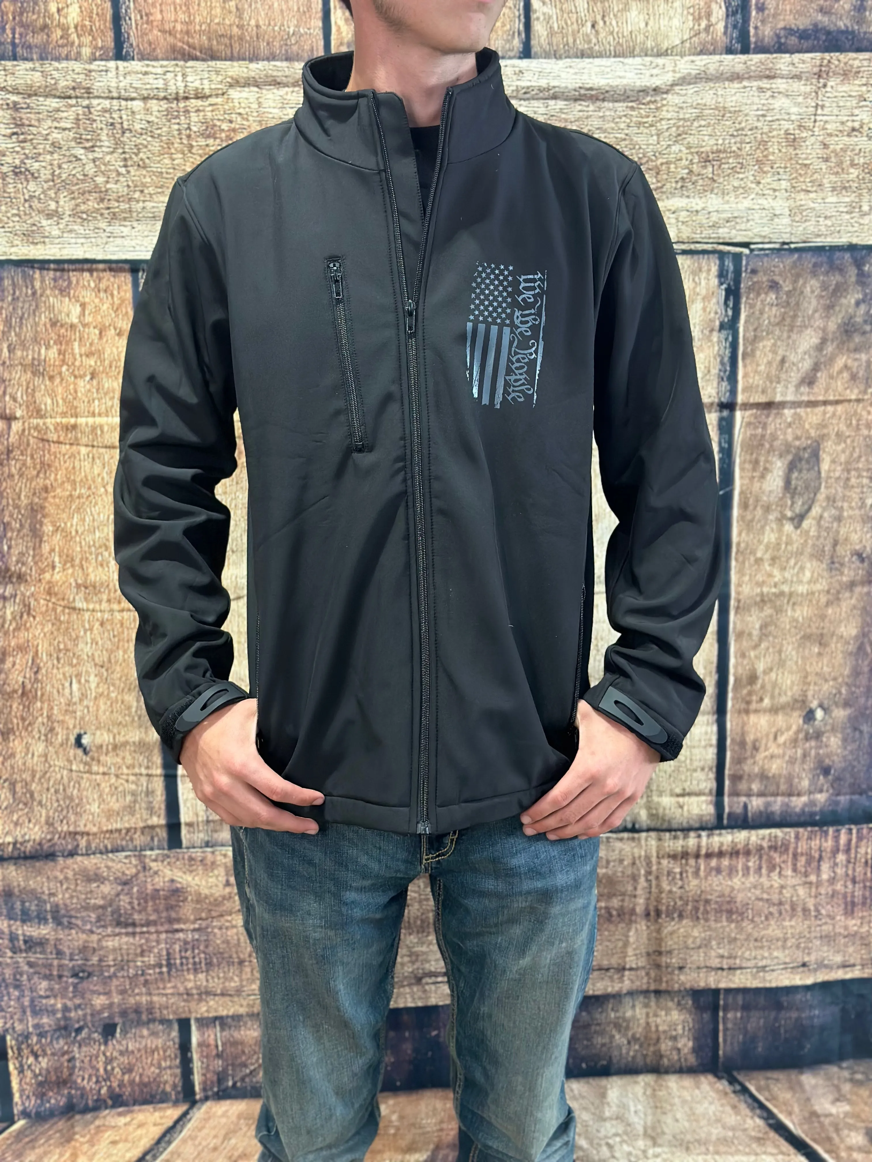 Howitzer "We the People" Mock Zip Up Jacket