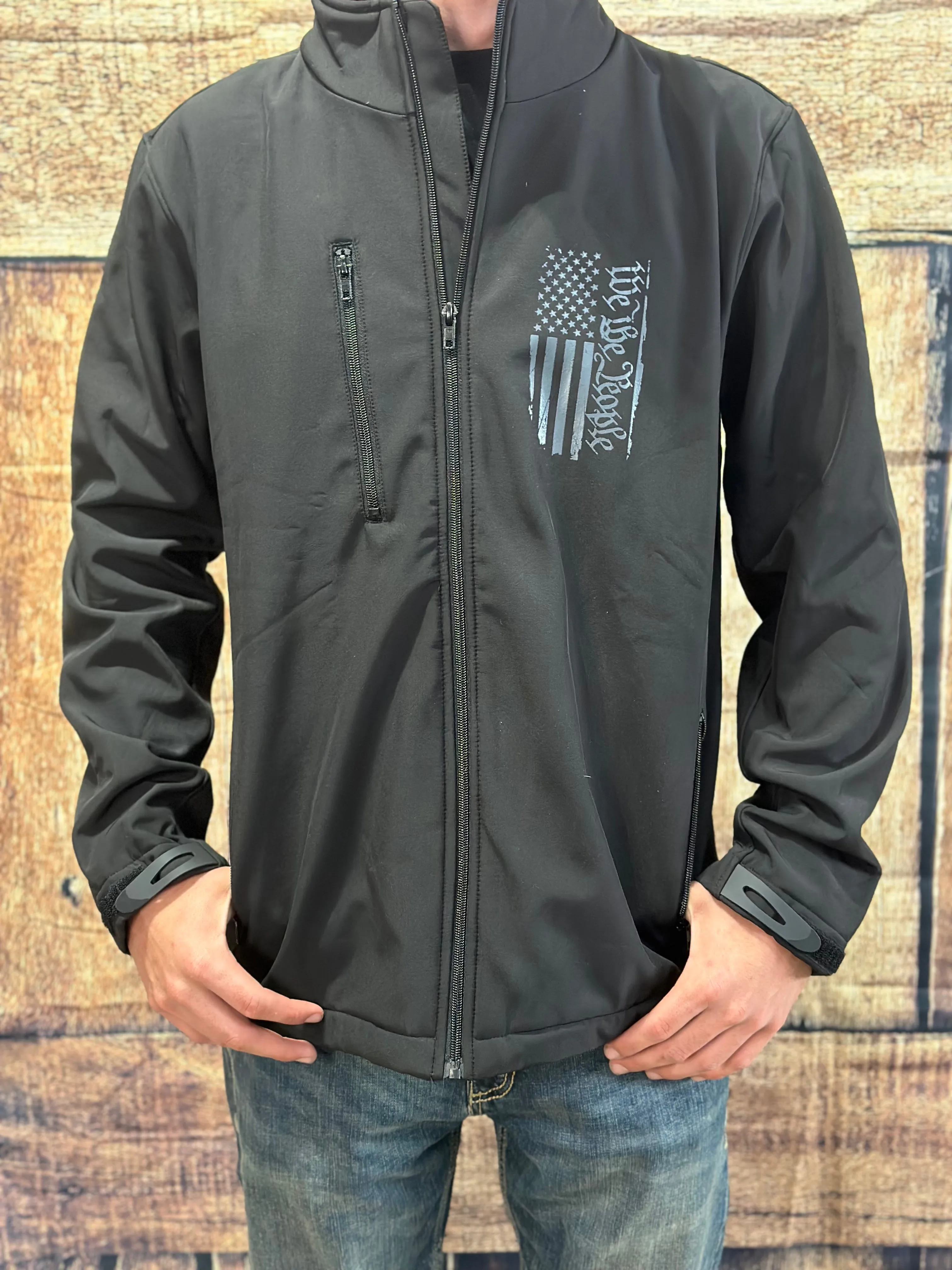 Howitzer "We the People" Mock Zip Up Jacket
