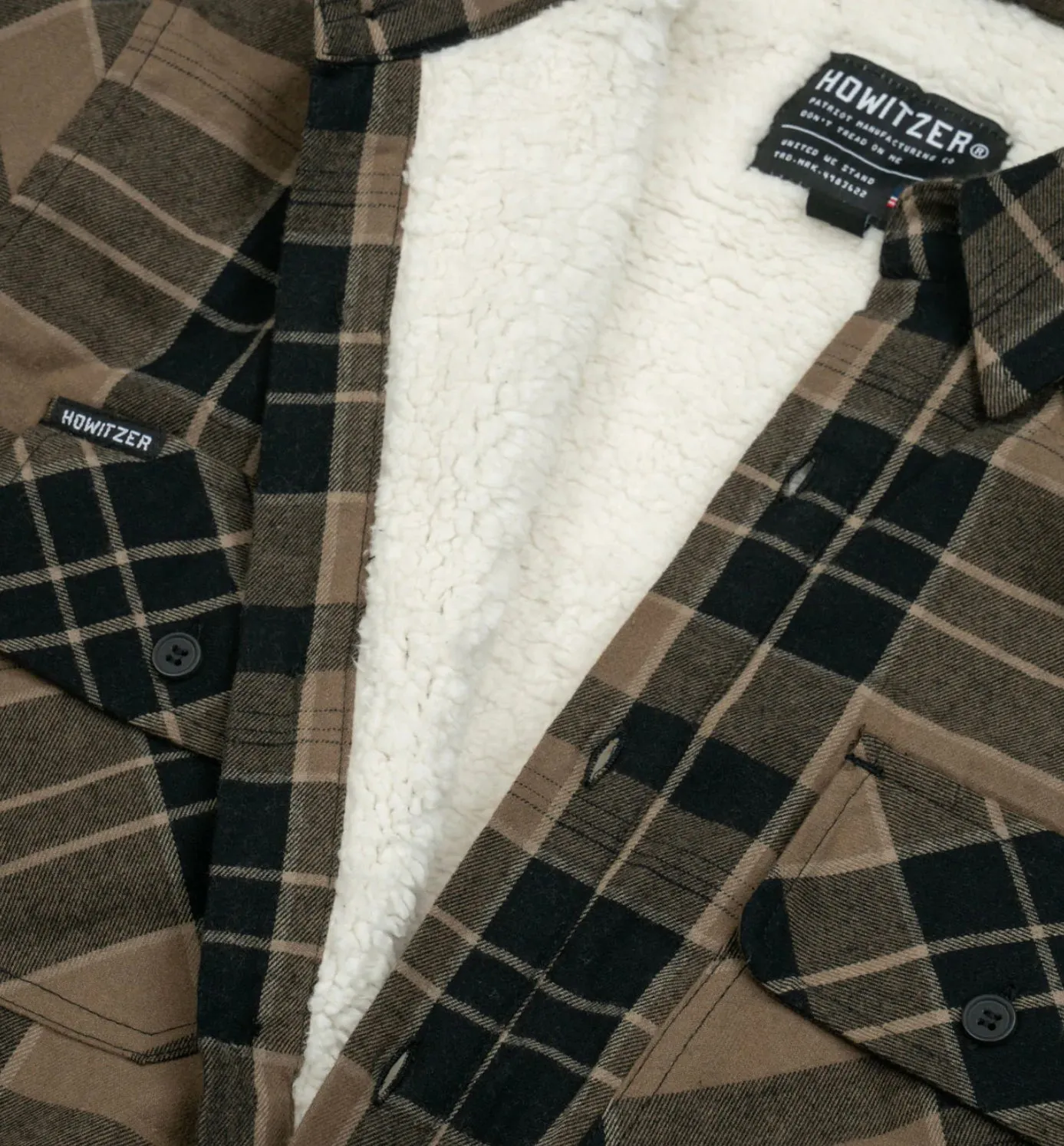 Howitzer Rifle Black and Grey Flannel