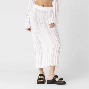Huxley White Knit Skirt