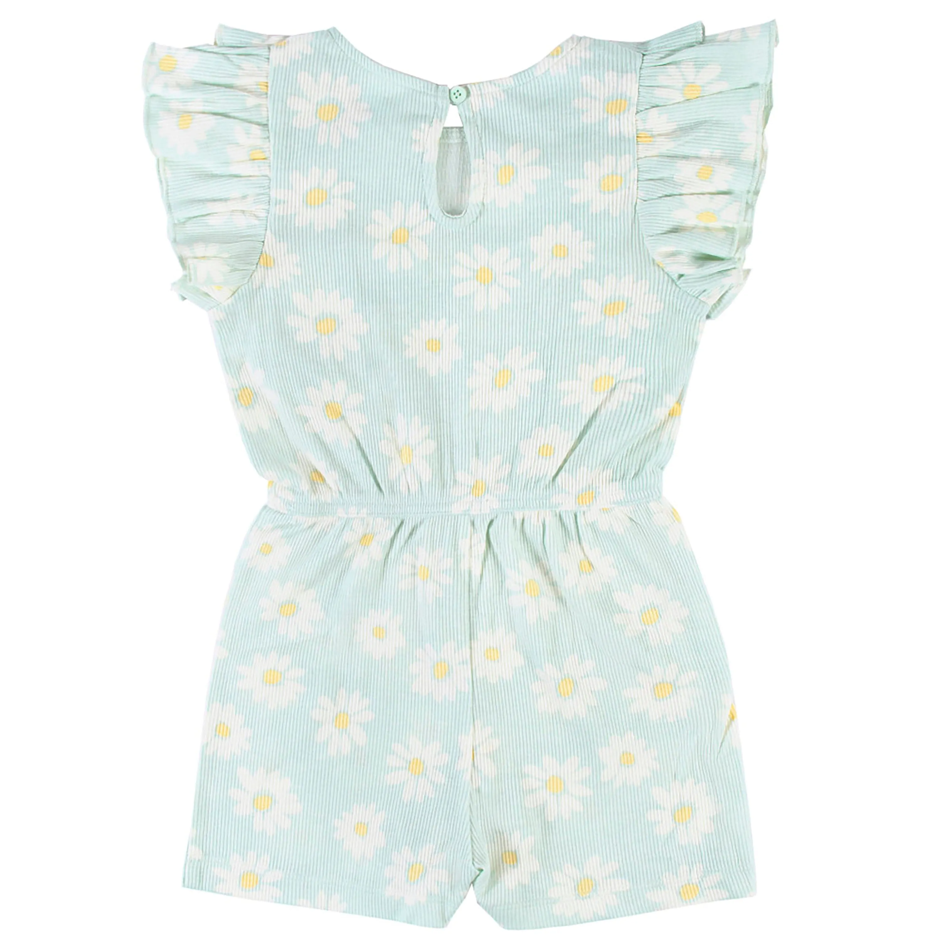 Infant & Toddler Girls Blue Ruffled Romper