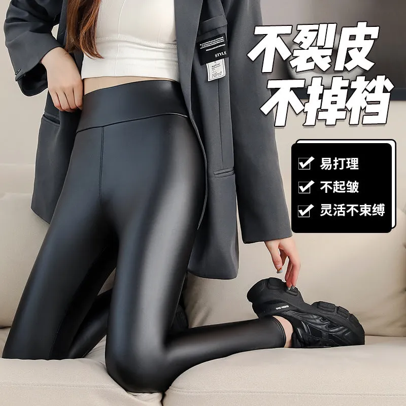 INSTOCK-PU leather pants for women