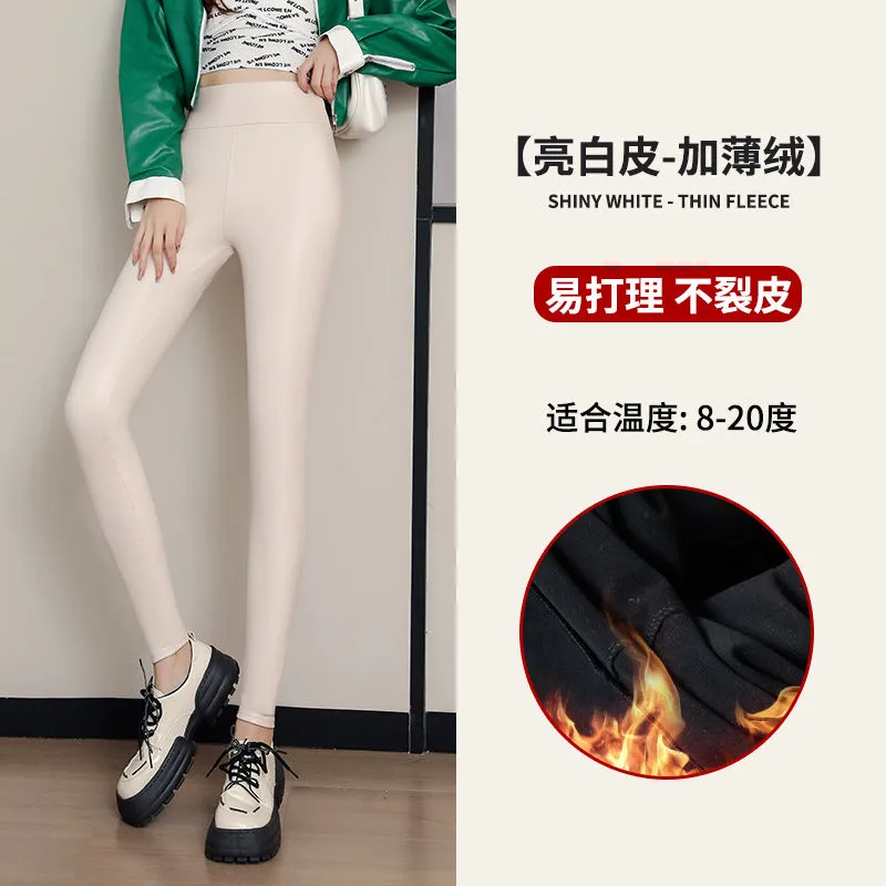 INSTOCK-PU leather pants for women