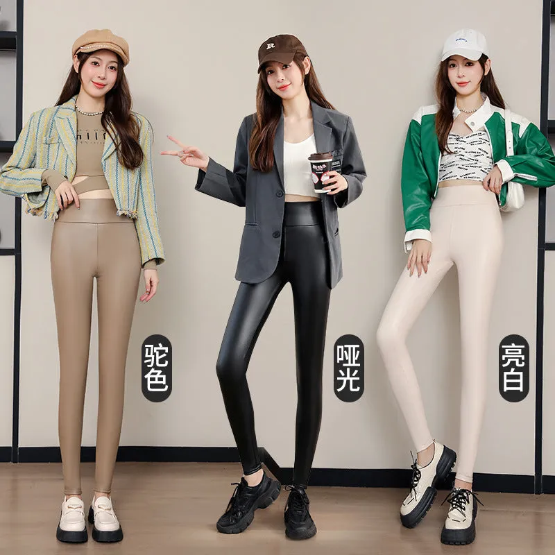 INSTOCK-PU leather pants for women