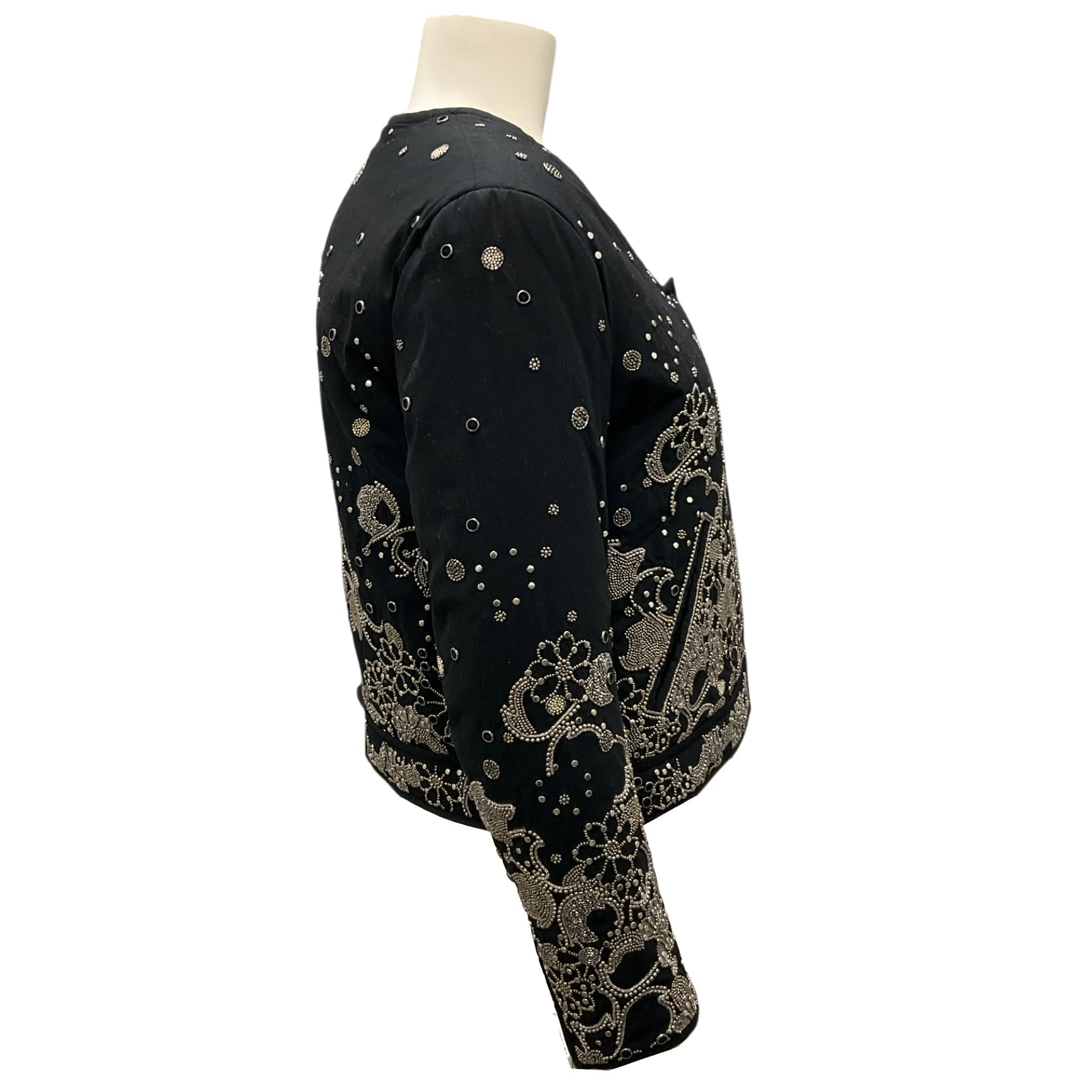 Isabel Marant Black Dolli Floral Embroidered Jacket