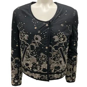 Isabel Marant Black Dolli Floral Embroidered Jacket