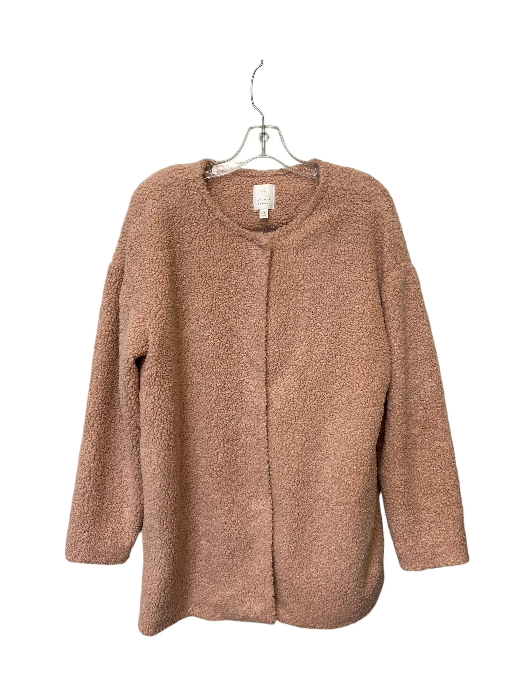 Jacket Faux Fur & Sherpa By Lc Lauren Conrad In Pink, Size: M