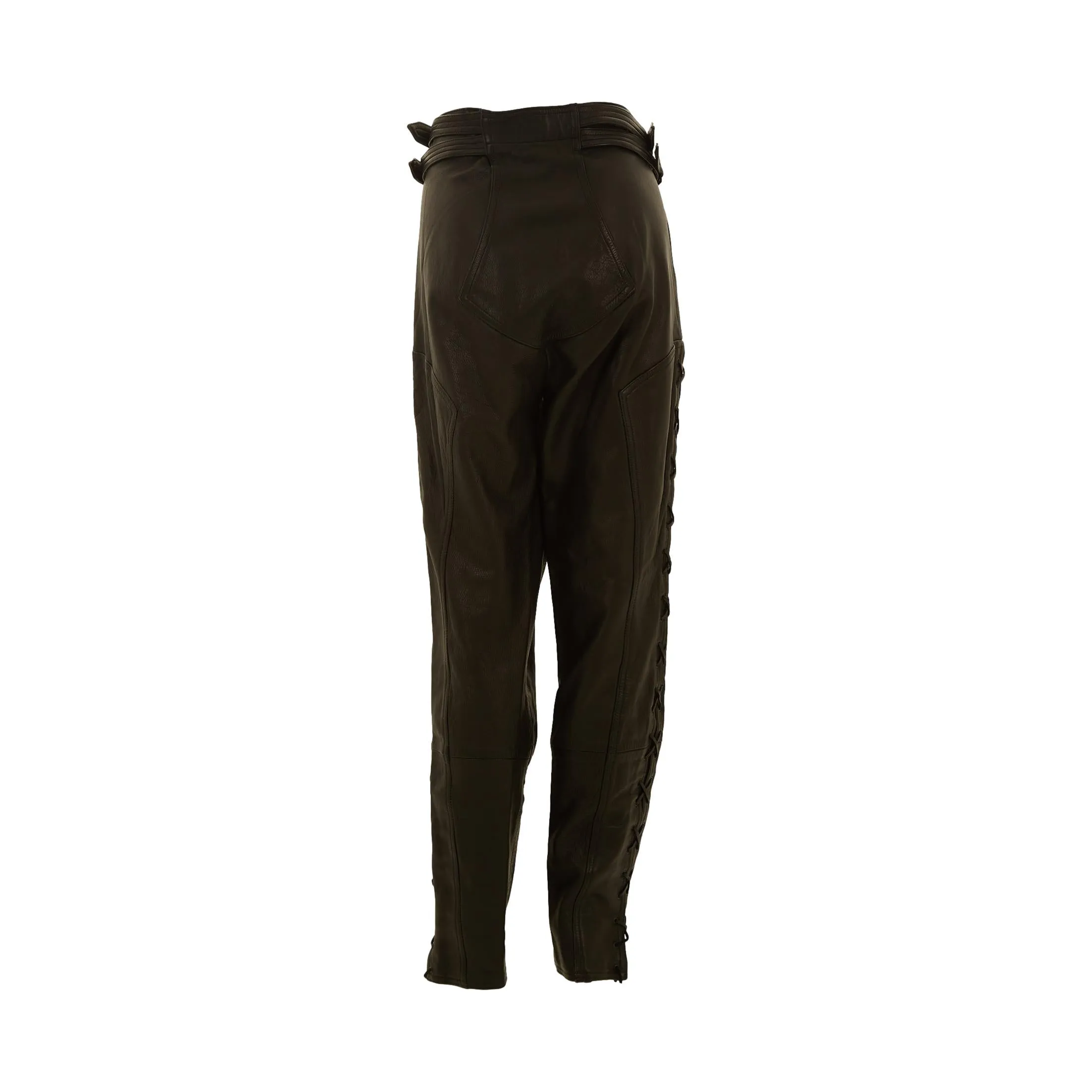 Jean Paul Gaultier Black Leather Pants
