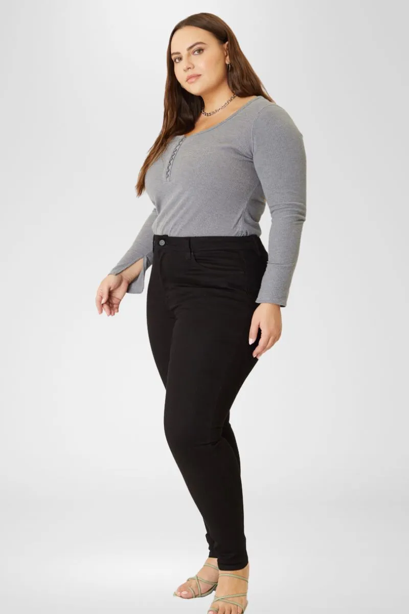 Jessia High Rise Super Skinny Jeans (Plus Size)