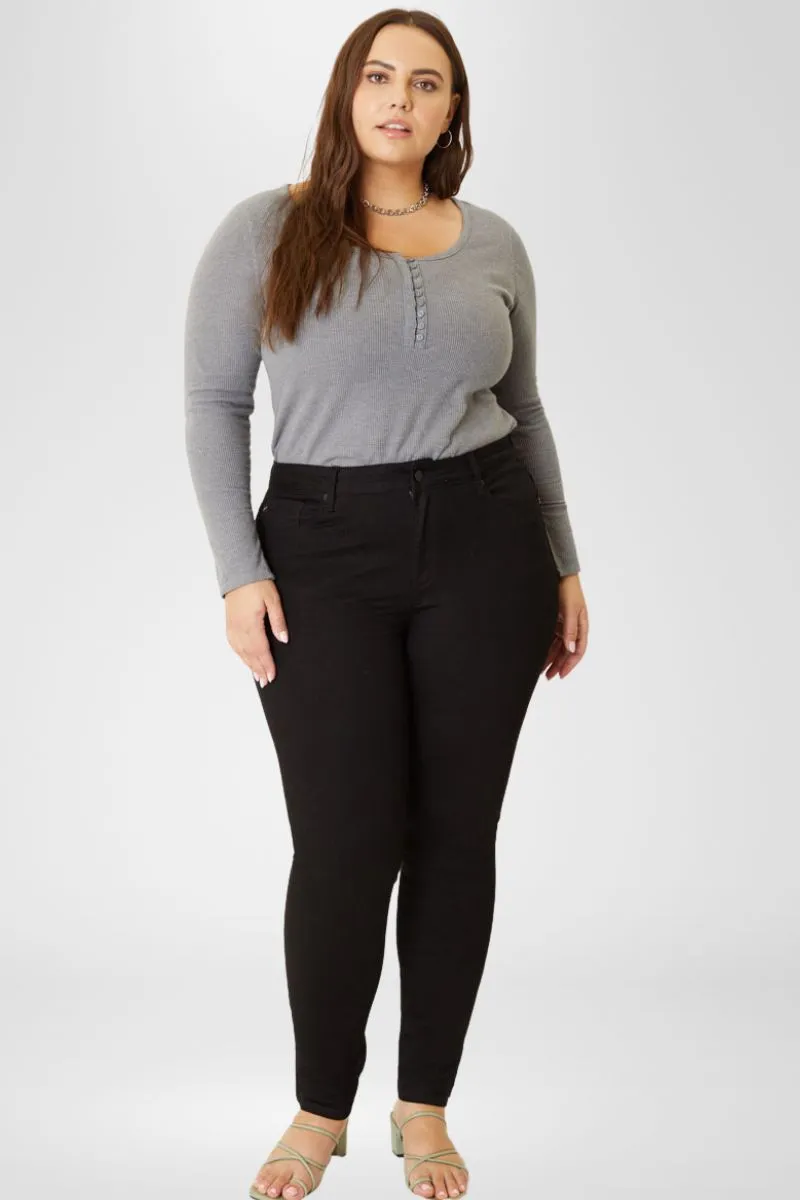 Jessia High Rise Super Skinny Jeans (Plus Size)